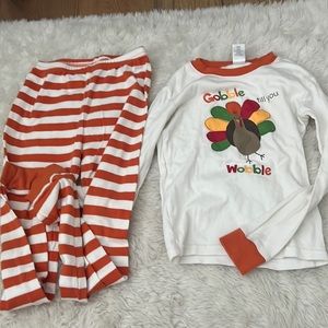 Kids thanksgiving pajama set